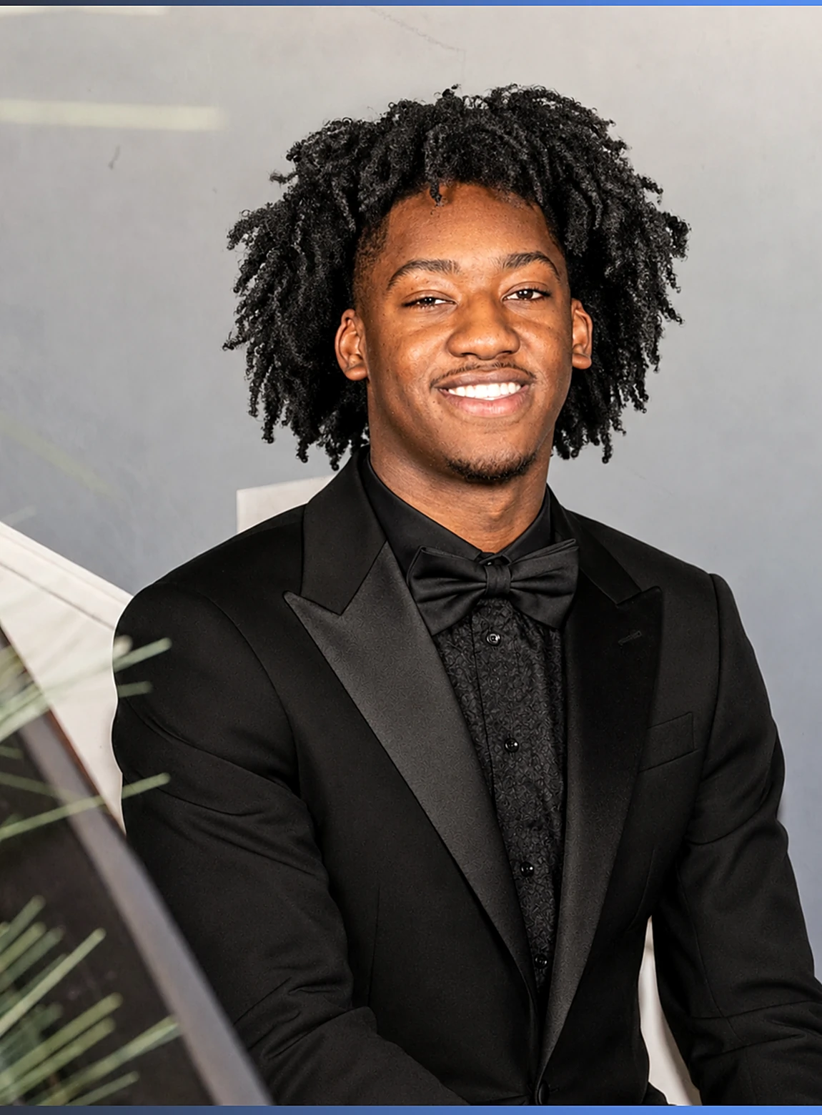 Chase Clemmons in a black tuxedo